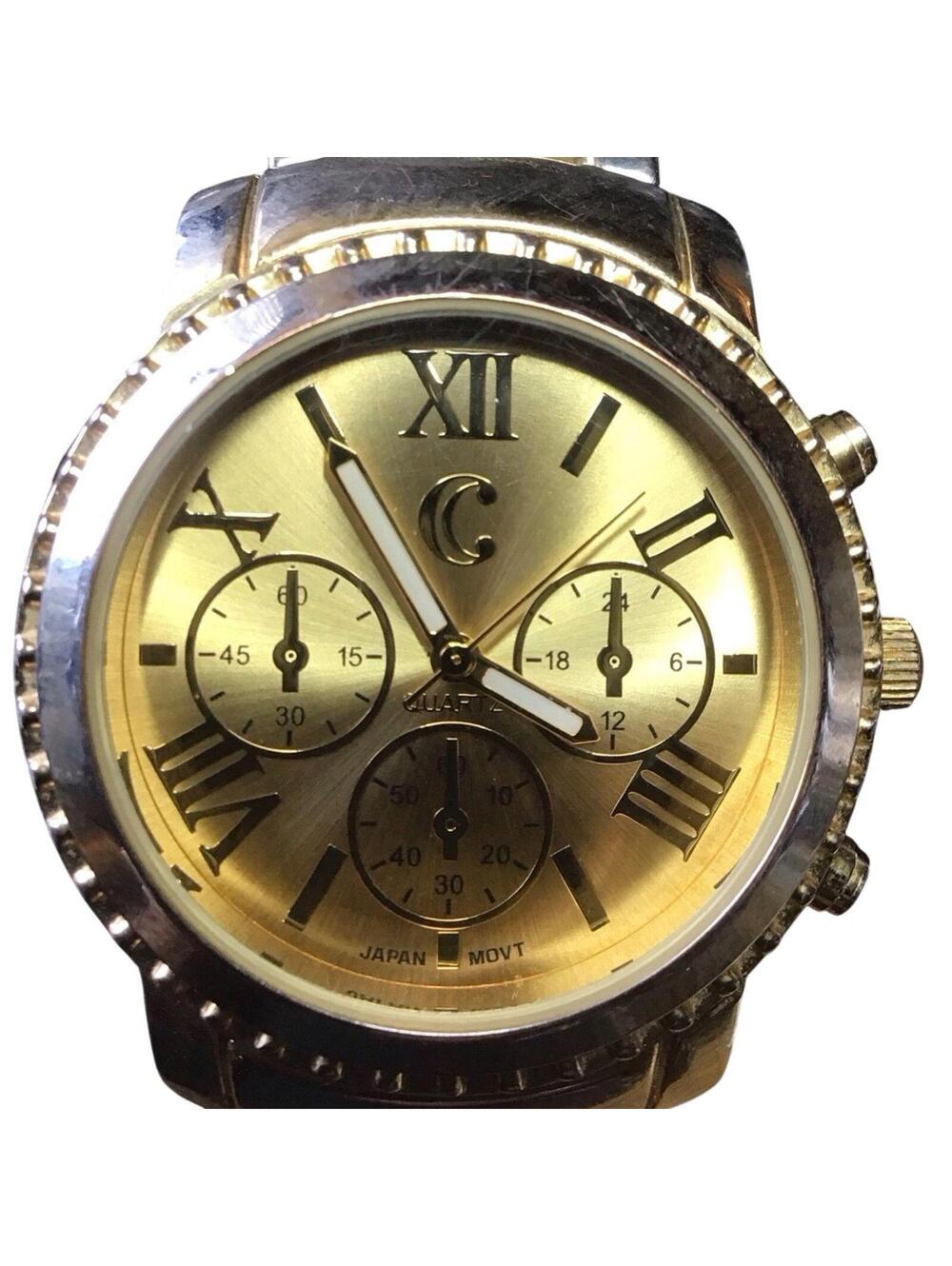 Charming Charlie Gold Toned Chronograph Style Watch